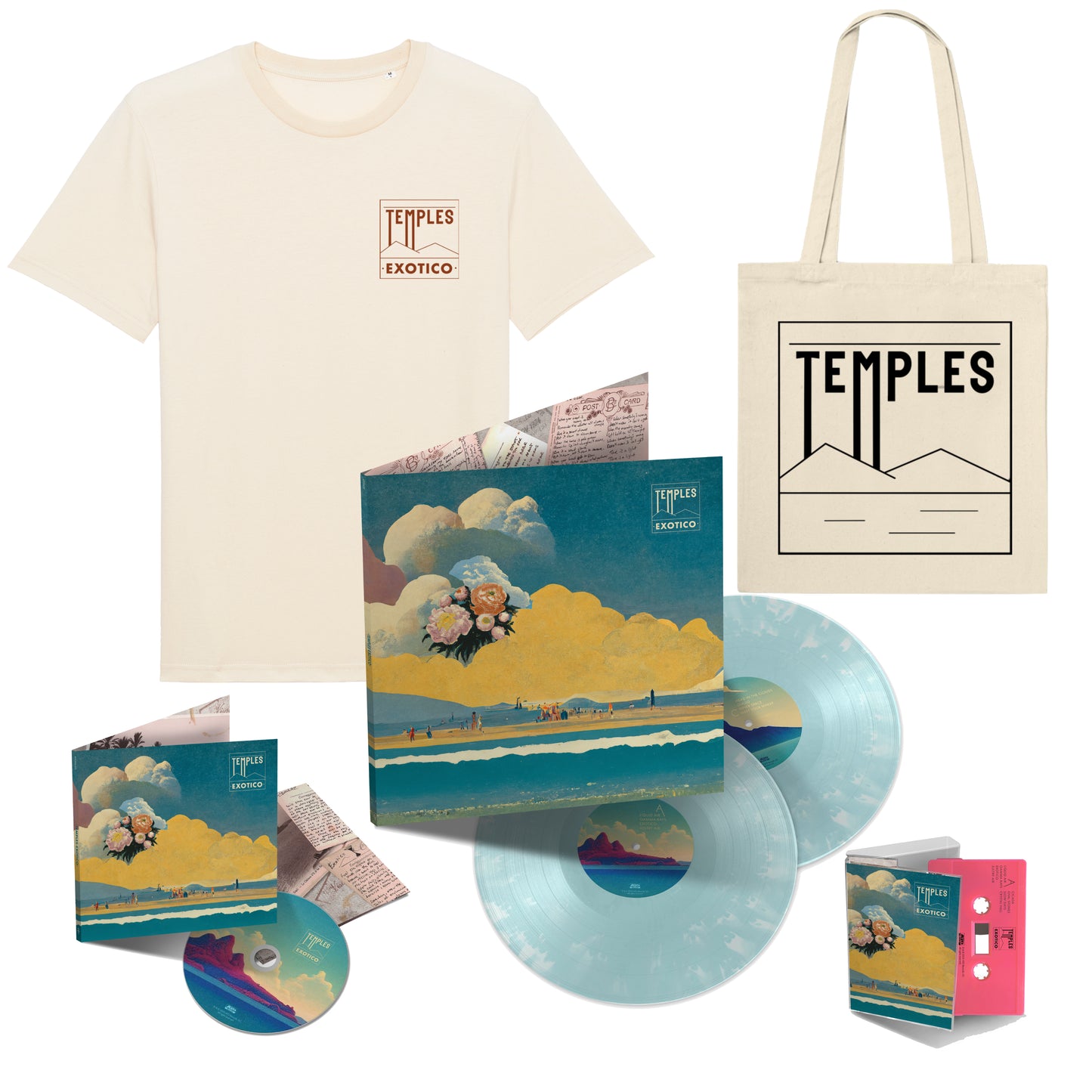 Deluxe Vinyl, CD, Cassette, T-Shirt, & Tote Bag Bundle